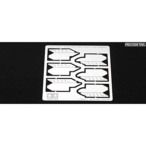 Preisvergleich Produktbild TAMIYA 300074094 - Fotoätz-Sägeblatt, 0.1 mm, 5 Stück