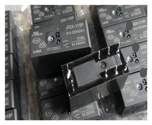 Relé electromecánico JQX-115F para reparación de placas y automatismos de 5V-12V