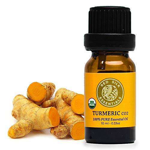 Organic Turmeric CO2 Essential Oil, 100% Pure Non-GMO USDA Certified Organic Curcuma Longa