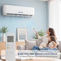 Split Klimaanlage 12000 BTU (3,5 kW) Inverter mit Heiz- & Kühlfunktion, A++ energiesparend SEER 6.2, R32 Kältemittel, sehr leise, WiFi & App, Wandmontage, für bis zu 110 m², Europäischer Standard – Ansicht 7