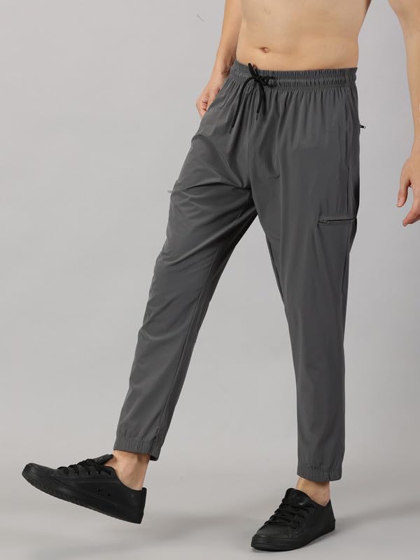 Image of BLUE TYGA Travel Joggers Pro for Men | Ultrastretch, Wrinkle Free & Sweat Wicking Travel Joggers | Quick Dry & Odour Control Joggers for Travelling