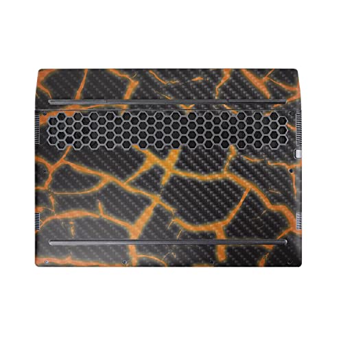 Image of MightySkins Carbon Fiber Skin Compatible with Alienware M17 R5 (2022) Full Wrap Kit - Lava Rock | Protective, Durable Textured Carbon Fiber Finish | Easy to Apply & Change Styles | Made in The USA