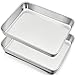 Backblech, HaWare Edelstahl Rechteckig Auflaufform Fettpfanne Ofenform Backofen 2er Set, 31x24x5cm, Tiefes Ofenblech Kuchenblech zum Backen / Braten / Servieren, Ungiftig ＆ Gesund, Spülmaschinenfest