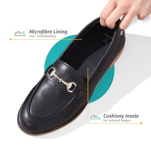 Image of YOHO Bliss Loafers for Women | Comfortable & Stylish Bellies | Fashion Moccasins with Footpharma Footbed | Slip-on for Casual & Formal Wear | 003