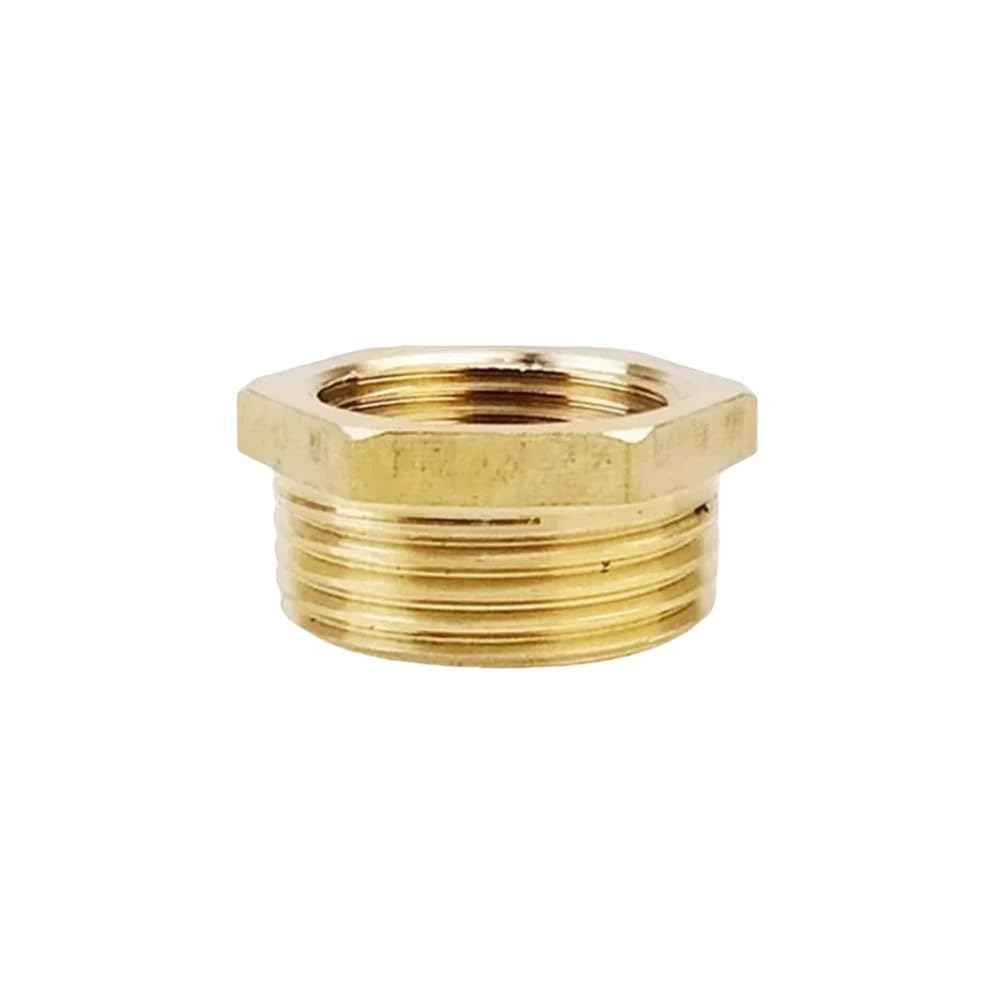 Accesorio de tubería reductor de buje hexagonal de latón, rosca F a M, conector adaptador de cobre para agua y gas, 1/8, 1/4, 3/8, 1/2 y 3/4, 100 unidades