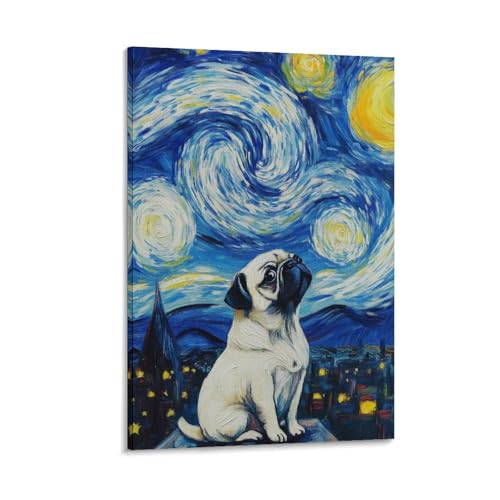 Peintures sur toile Shar Pei de decoration murale maison et impression sur toile art
