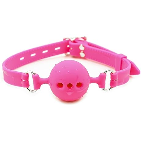 Breathable Pink Silicone Bondage Ball Gag