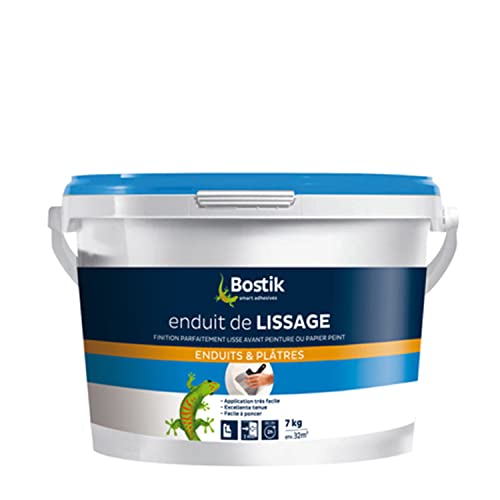 Bostik Enduit de Lissage en Pâte, Prêt à l'Emploi, Application Facile, Usage Intérieur...