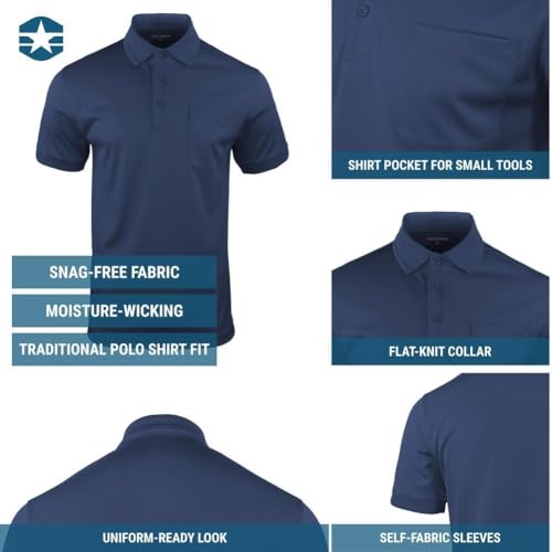 Polo para hombre Propper de manga corta y peso medio con bolsillo, camisa uniforme transpirable de trabajo, 6,5 oz miniatura 6