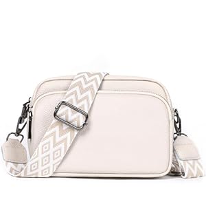 Umhängetasche Damen, Echtes Leder Klein Crossbody Bag Damen Handytasche zum Umhängen, Moderne Handtasche Taschen mit Breitem Schultergurt, Tasche Damen Tägliches Arbeiten, Einkaufen, Reisen.
