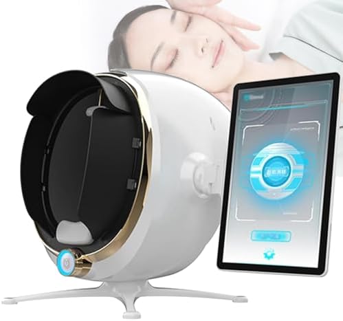 3D Skin Analyzer Machine 21.5" - AI Facial Moisture Detector, 38MP High-Resolution, Spectral Skin Analysis for Beauty Salons & Skin Care Professionals (Black)