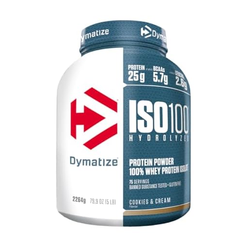 Dymatize ISO 100 Hydrolyzed Cookies & Cream 2264g - Hidrolizado de Proteína de Suero Whey + Aislado en Polvo