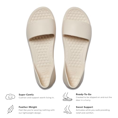 Image of Joybees Women's Friday Flat - Ballet Flats for Women, Cute & Casual Dress Shoes, Comfortable Rubber Foam Sandals for Work, Walking, Waterproof, Non Slip