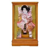 羽子板 久月 コンパクト ミニ 初正月 お祝い おしゃれ 手作り 木製 兎 振袖 茶 可愛い 女の子 羽子板飾り はごいた 木目 陣屋