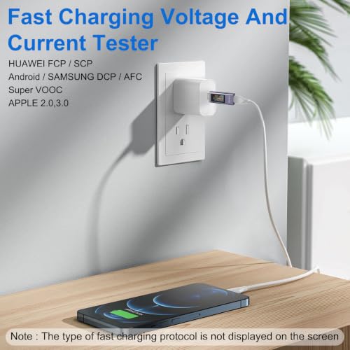 Image of 2Set USB C Tester Power Meter 4-30V 0-12A Type-C PD Digital Multimeter Voltage Current Tester Meter Power Bank Capacity Detector for USB Cable Charger