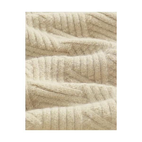 Aelfric Eden Oversized Sweaters Crewneck Knit Pullover Cable Sweater - Image 4