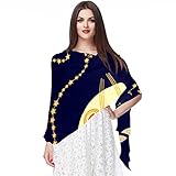 Bufanda de gasa ligera, suave, transparente, larga, para todas las estaciones, cielo nocturno, constelación de unicornio, Varios colores