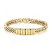 Personalised Cuban Link Bracelet for Men – Stainless Steel Custom Chain Bracelet with Engraved Names – Mens Bracelet Gift for Husband Dad Son Grandpa – Birthday Anniversary Father’s Day Christmas (Gold-4 Names)