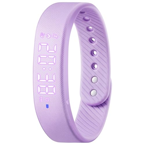 Timever Digitaluhr Kinder Mädchen Jungen mit Schrittzähler 3 Alarme Stoppuhr Licht Datum-Sport Armbanduhr ohne App und Handy mit Silikonarmband