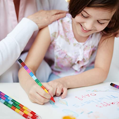 Zocipro Pastelli Impilabili Bambini, 12Pcs Matite