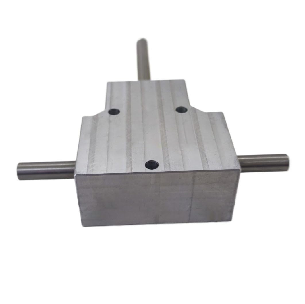 Gearbox Waterproof T Type Commutator 8mm Dual Shaft Spiral Bevel Gearbox 1:1 Transmission Right Angle Guide Box Steering Direction