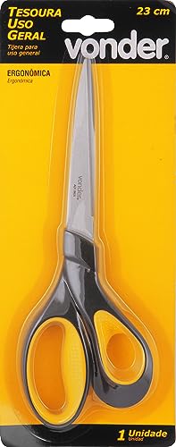 Tesoura Uso Geral 23 Cm, Ergonômica Vonder