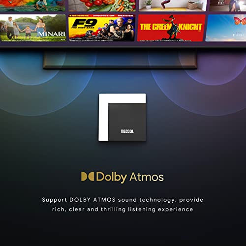 Mecool KM7 PLUS Smart Tv Box 4K Hdr 2Gb 16Gb Support 2.4G/5.0G/Bt 5.0/Av1 Google Tv Remote Streaming Media Player With Amlogic S905Y4 Netflix Google Assistant Dolby Atmos thumb #6