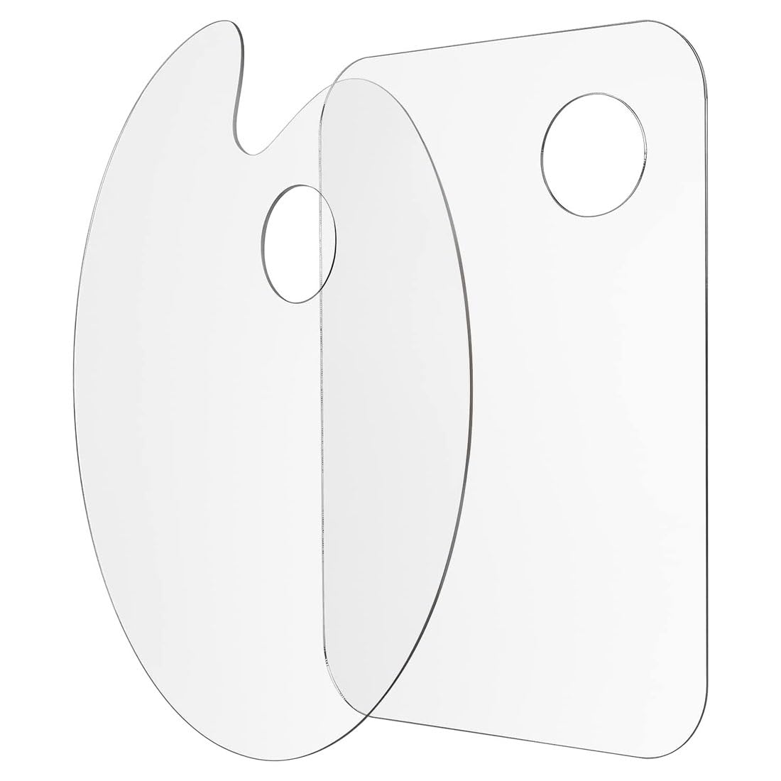 2 Tavolozze Pittura Acrilica Trasparenti 40x30 Cm - Ovale Antiaderente Per Artisti - Foto 11