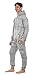 Skylinewears Men's Fashion Printed Onesie Playsuit Jumpsuit All Over Gray XL