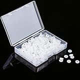 300 Pcs Silicone Rubber Stopper Rings 6mm Clear O Rings Rubber Spacer Beads Hoops Antiskid Locating Beads for Charm Bracelet Necklace DIY Jewelry Making Accessories