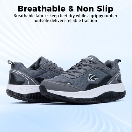 Image of Womens Walking Shoes with Arch Support Wide Orthotic Plantar Fasciitis Sneakers Athletic Tennis Shoes