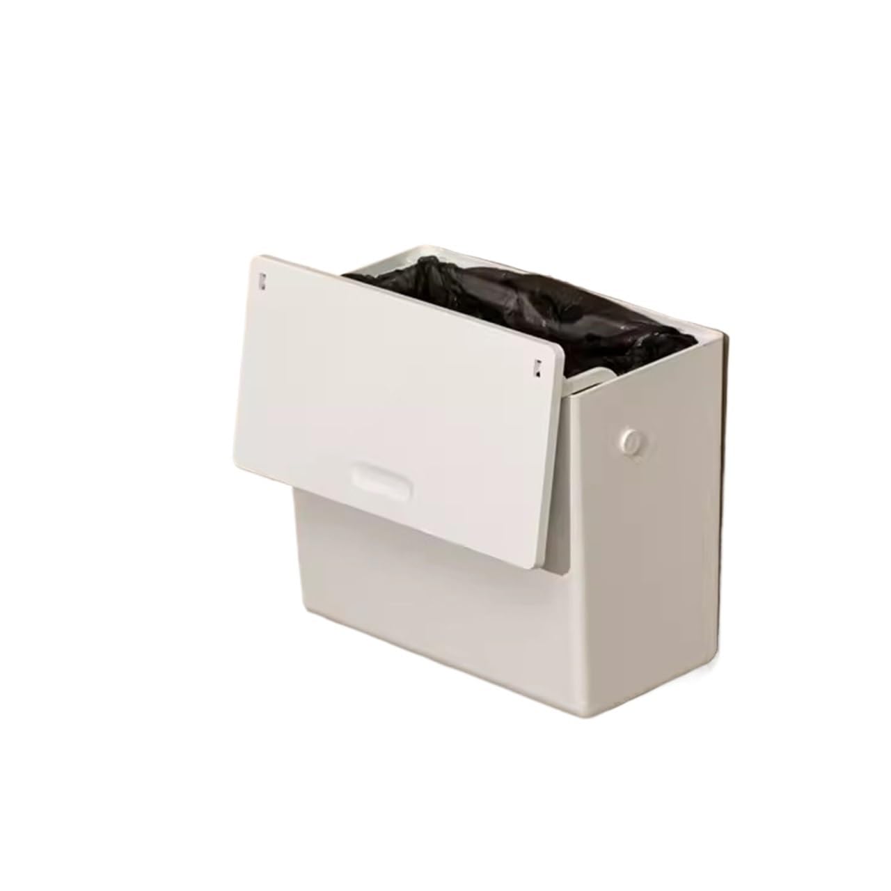 Cestino for rifiuti da bagno da 6 litri montato a parete con coperchio Cestino for rifiuti da appendere alla cucina Cestino for rifiuti in plastica