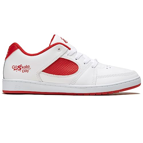es(??) Unisex's Sneakers Skate Shoe, White/red, 8.5