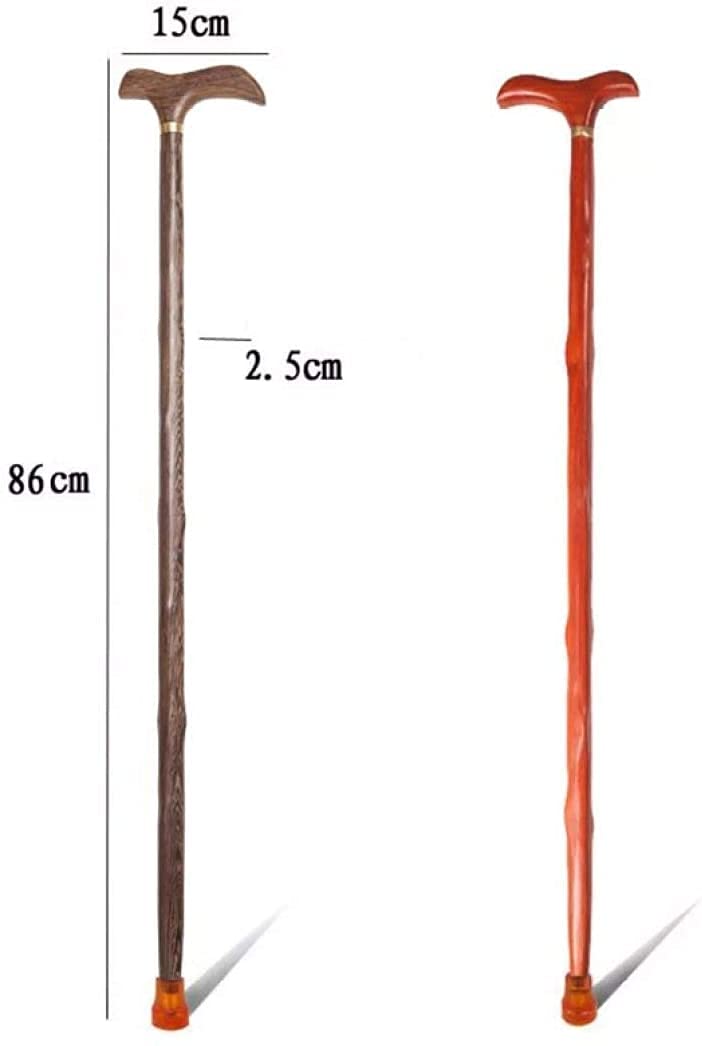 Solid Wooden Walking Cane Laski drewniane laskie kauce kulki seniorzy laski pieszo dla starszych caddy rosewood, dla osób starszych, seniorów
