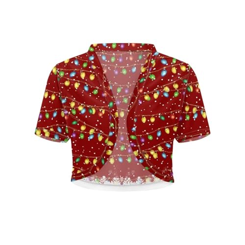 Image of Womens Short Sleeve Bolero Shrug Open Front Knit Cropped Cardigan Shoulder Cover for Dress Cute Casual Knit Cover Up