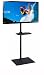 Elitech TV Portable Floor Stand with Middle Shelf and Height Adjustable Mount for Flat Panel Screen 32" to 55"