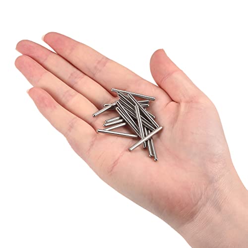 sourcing map 20Stk. 2x30mm Passstifte 304 Edelstahl Rundkopf Flachbefestigungselemente