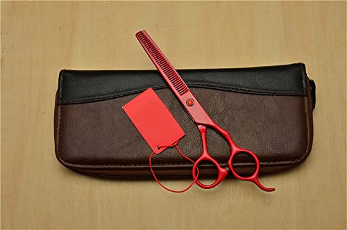 Ciseaux de coiffure rouge YZCIS et ciseaux à effiler pack de 2 pièces sans boîte - 2