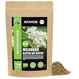 Alpi Nature Espino Blanco Infusión Orgánica 100g, Hojas y Flores de Espino Blanco Secas y Cortadas