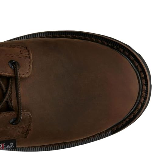 Justin Men's Drywall 8" Waterproof Work Boot, Aged Brown - 7 D4