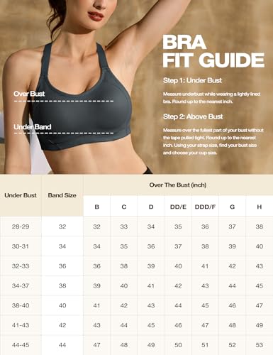 Image of ZeroBound Women's High Impact Sports Bra Criss-Cross Back Full Coverage