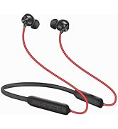 SIGNATIZE Bluetooth Earphone in Ear Wireless Neckband, with Mic,Up to 65 Hours Playtime, Magnetic...