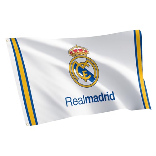 Desert Cactus Real Madrid CF Flag - 3 x 5 Feet RMA Los Blancos Los Merengues Football Soccer Banner Indoor/Outdoor Durable Fabric 100% Polyester Design (Design F)