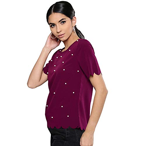 Image of Harpa Women Round Neck Solid Top