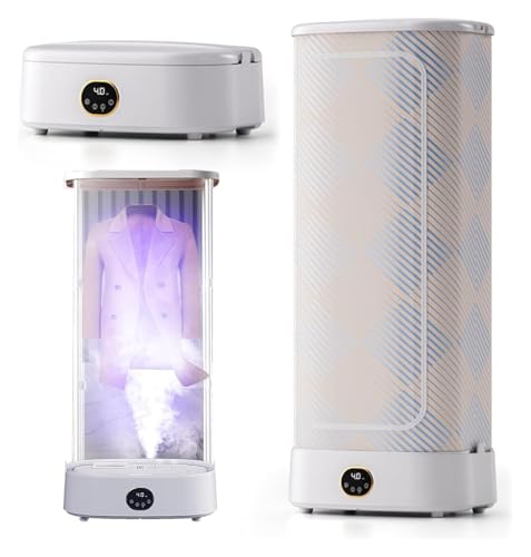 Secadores portátiles, Mini secadero con 4 horas de temporizador y función de plana vapor, secadora eléctrica para ropa, ropa interior, toallas, Control remoto incluido