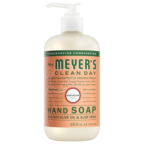 MRS. MEYERS CLEAN DAY Hand Soap Geranium Scent 12.5 Fl Oz Bottle