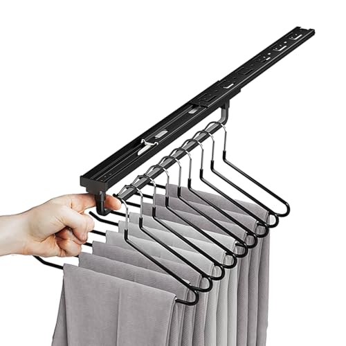Barre à vêtements télescopique haut de gamme pour aménagement d'armoire