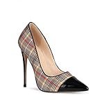 ★ [Gewebe]: Obermaterial, Lackleder + kariert. Innenmaterial, Super Faser Schafe Muster ..