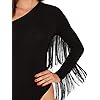 Verdusa-Womens-Fringe-Trim-One-Shoulder-Long-Sleeve-Bodysuit-Top Verdusa Women's Fringe Trim One Shoulder Long Sleeve Thong Bodysuit Top Black M