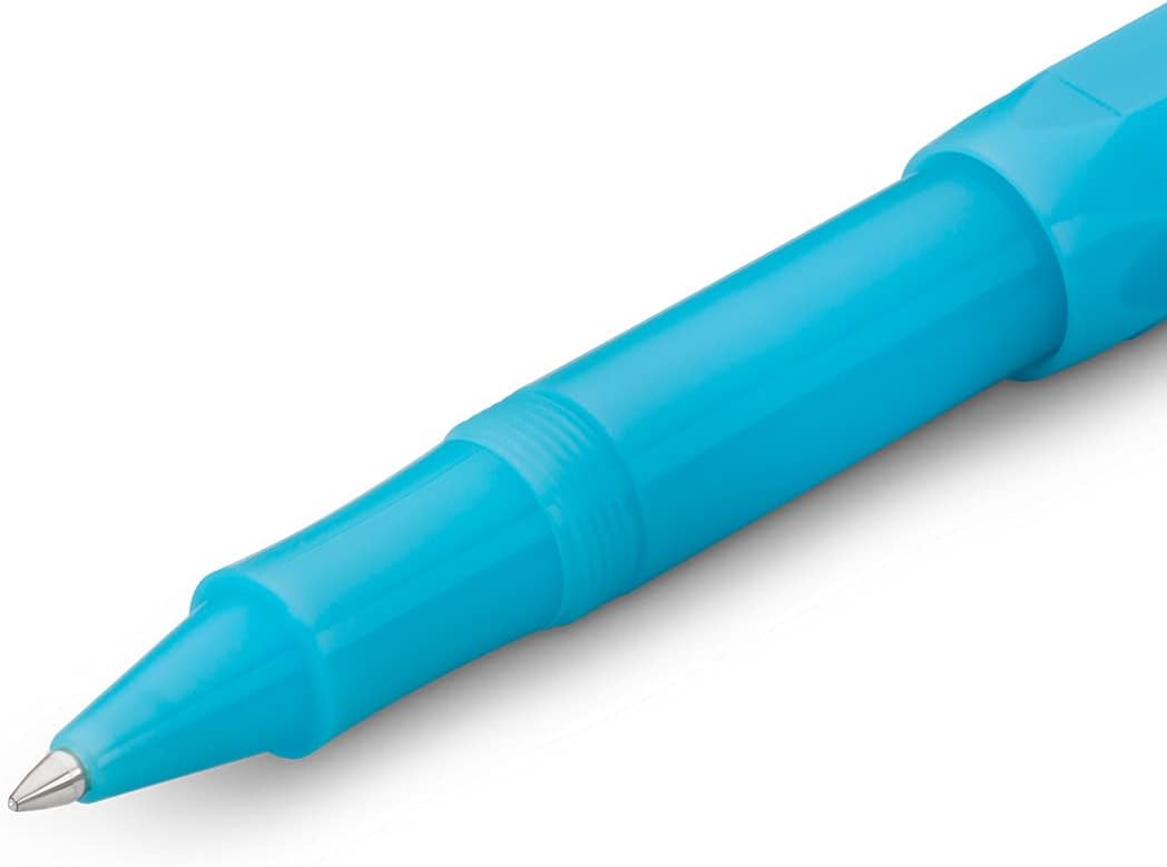 Kaweco FROSTED SPORT Rollerball Light Blueberry I Gel/Ballpoint Pen Including 0.7 mm Refill I in Pastel Design with Ceramic Ball 13.5 cm